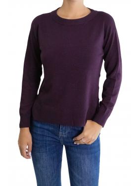 Maglia girocollo tinta unita